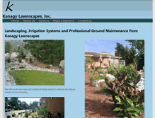 Tablet Screenshot of kanagylawns.com